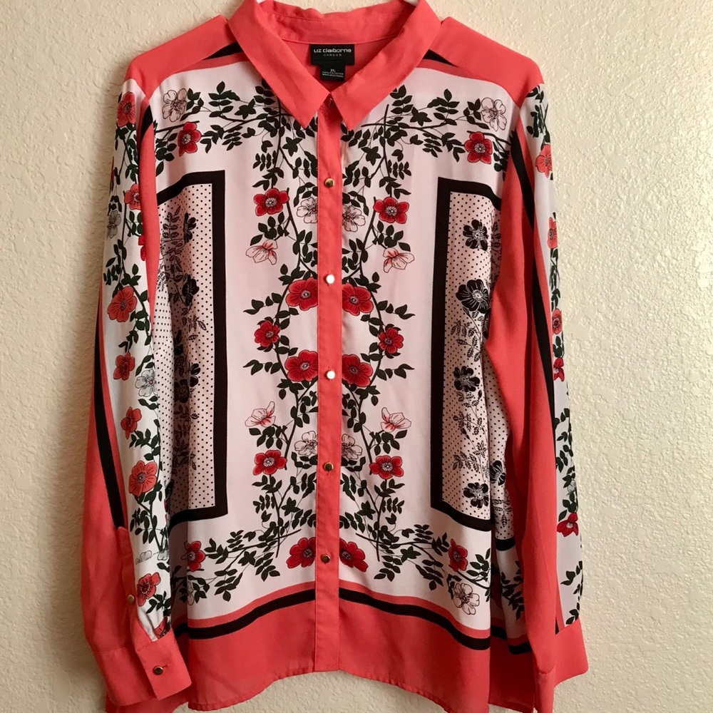 Liz Claiborne Career Blouse Top